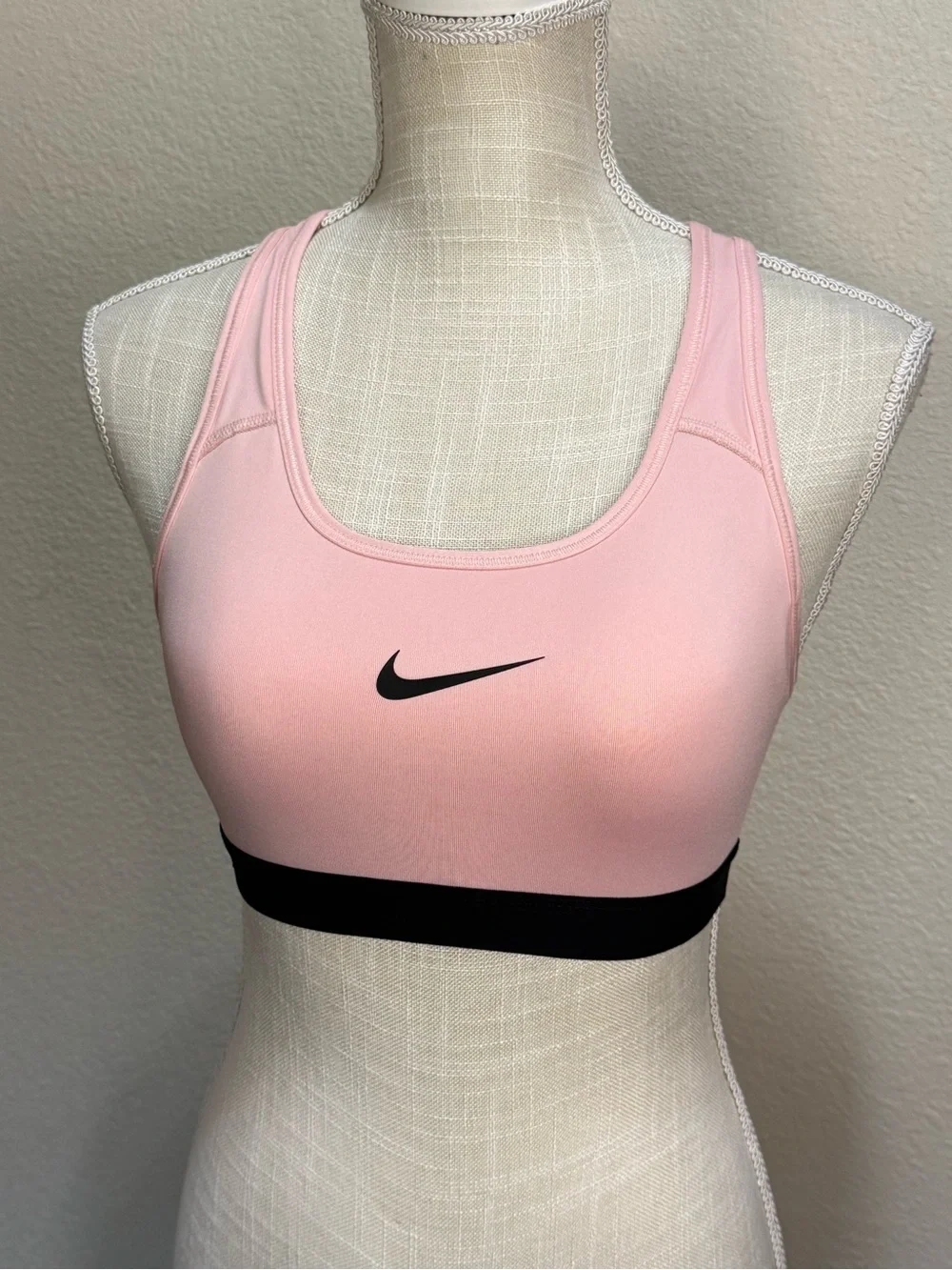 Nike Women’s Light Pink Dri-FIT Sports Bra - Size Small
